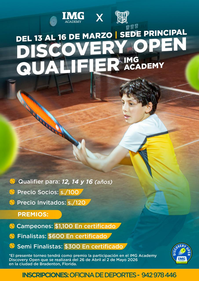 🎾🔥 DISCOVERY OPEN QUALIFIER: TENIS MENORES 👦👧🎾