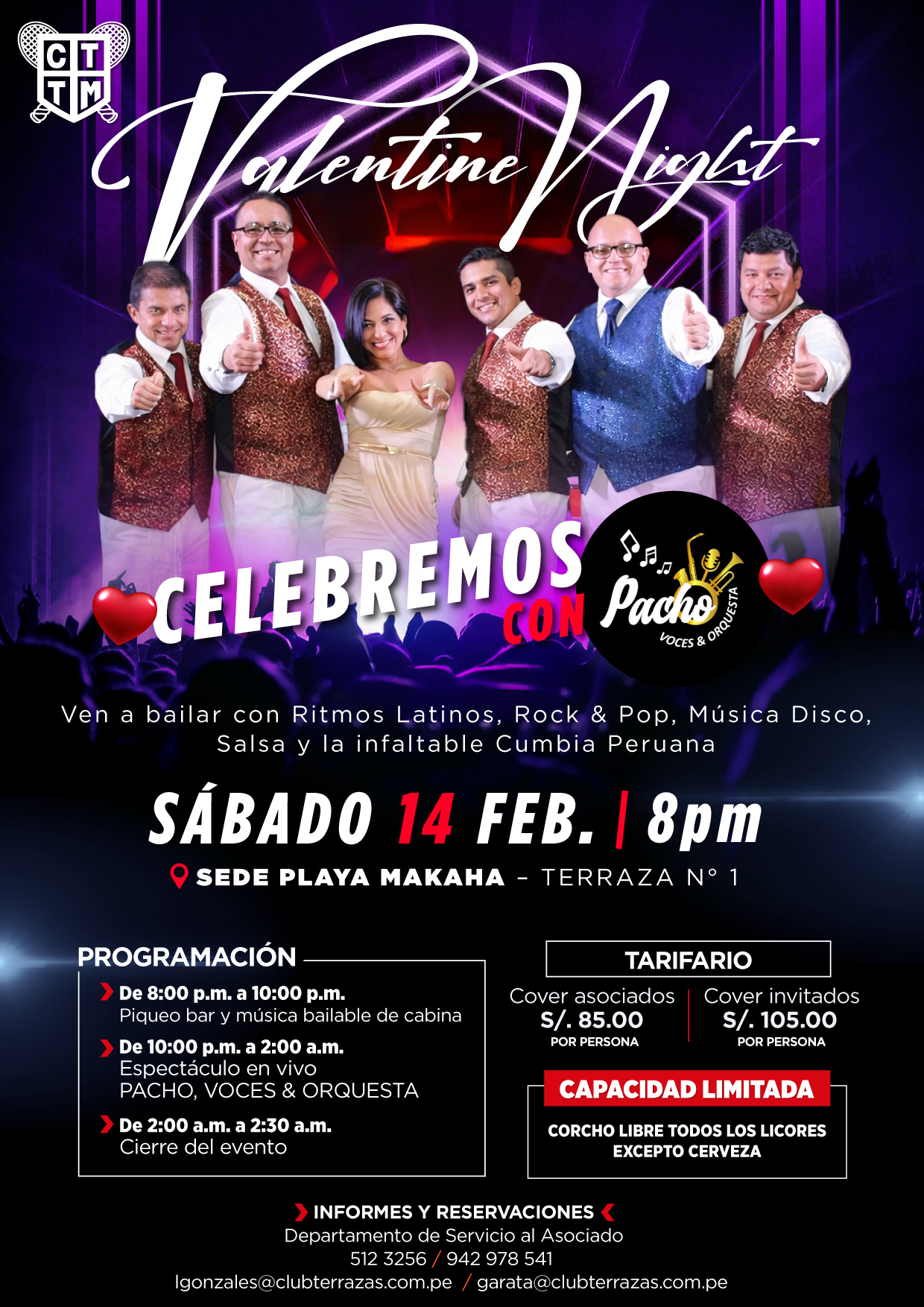 🎶💃💖 VALENTINE NIGHT CELEBREMOS EN LA SEDE MAKAHA 🥂 🌊