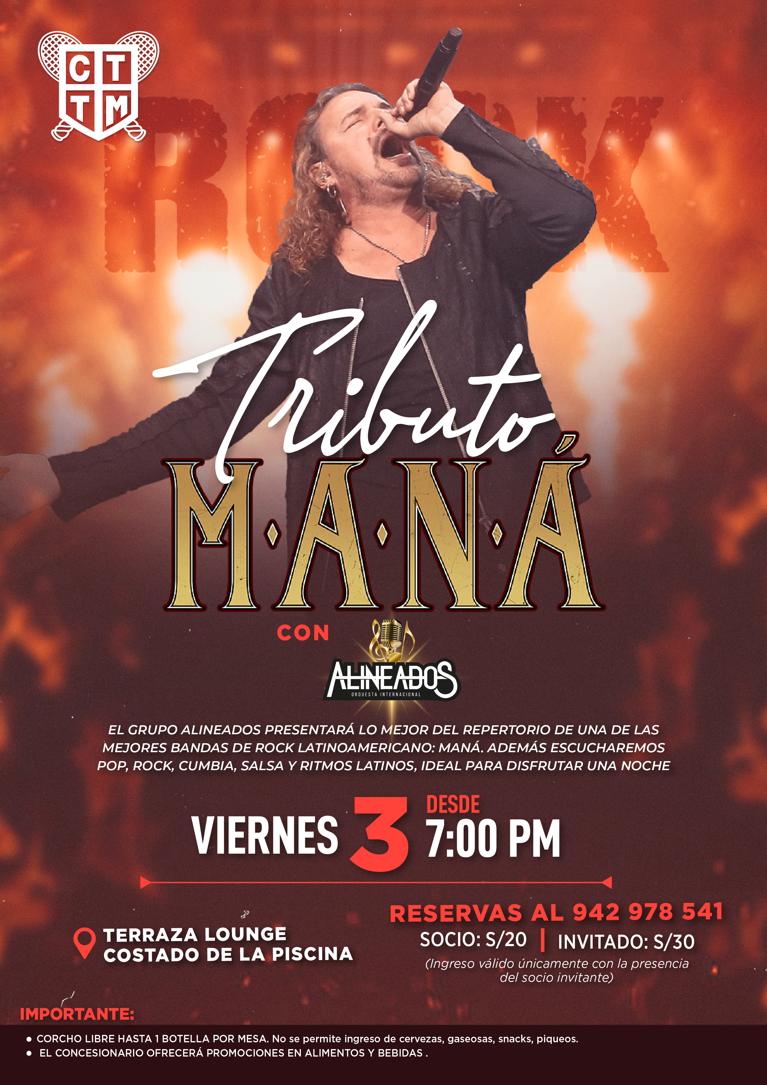 ✨TERRAZAS LOUNGE - TRIBUTO A MANÁ🎸🎶