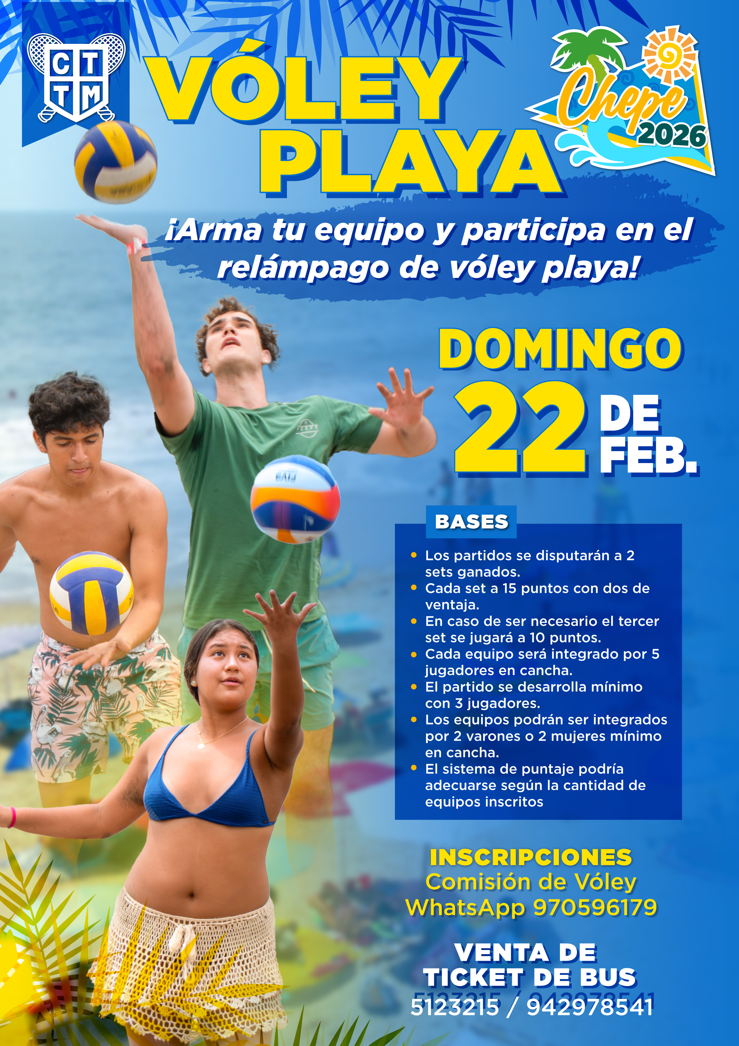 ☀️RELÁMPAGO DE VÓLEY EN CHEPECONDE🏐🌴🌊