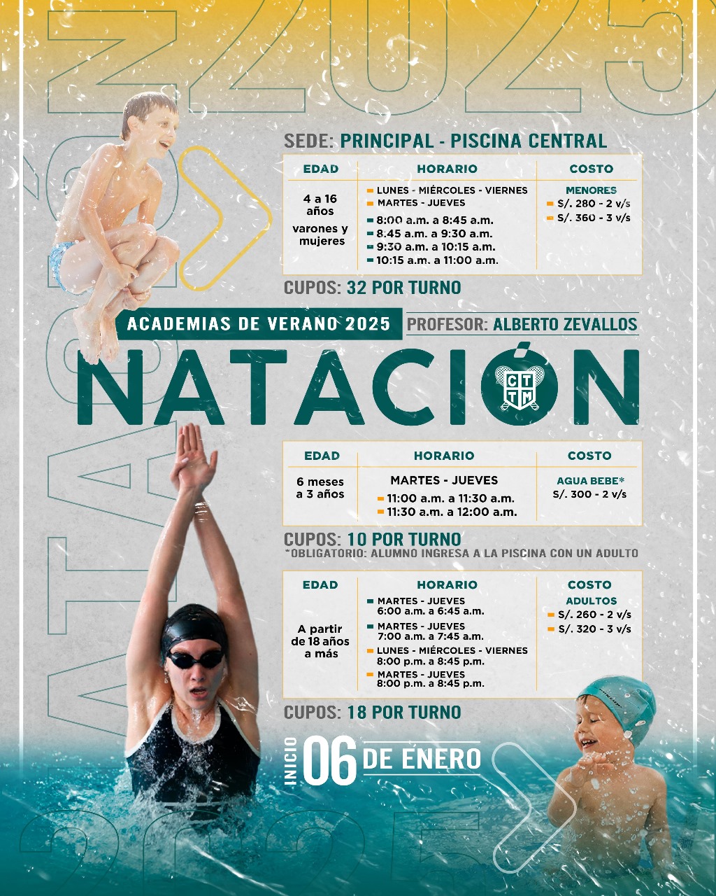 ACADEMIAS DE VERANO 2025 - NATACIÓN 🏊‍♀️🌞