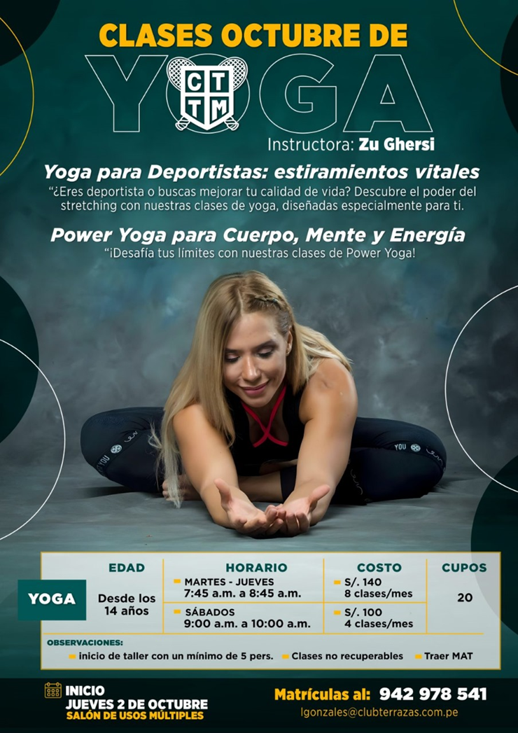 🧘‍♀️🧘 CLASES DE YOGA | OCTUBRE 🌿✨🗓️