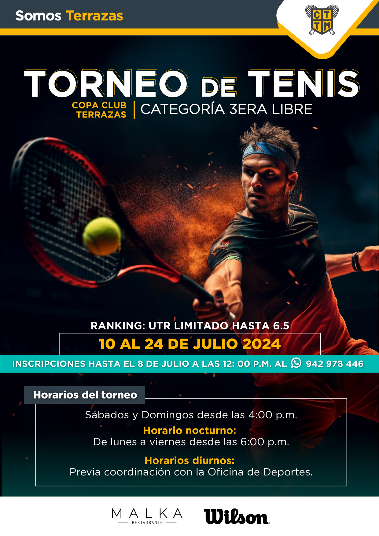 TORNEO DE TENIS “COPA CLUB TERRAZAS” CATEGORÍA 3ERA LIBRE