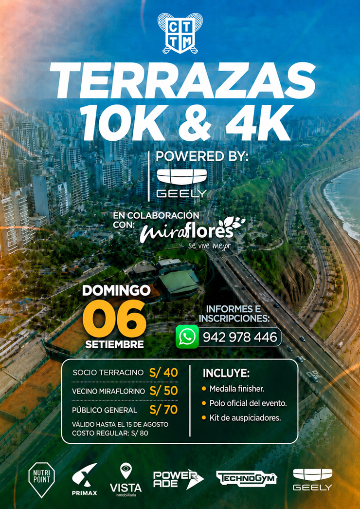 🏅TERRAZAS 10K & 4K | INSCRIPCIONES ABIERTAS